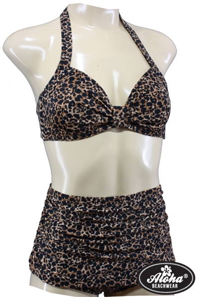 50er Bikini High Waist Leo Rockabilly
