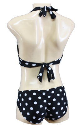 50s Retro Triangle Bikini-Set Polka Dots