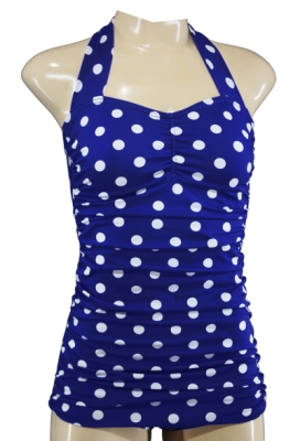 1950s Vintage Bathing Suit with Polka Dots