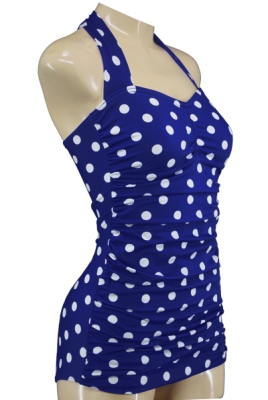 1950s Vintage Swimsuit with Polka Dots