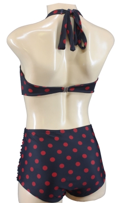 dotted ladies Bikini Set with polka dots 1950s 1940s