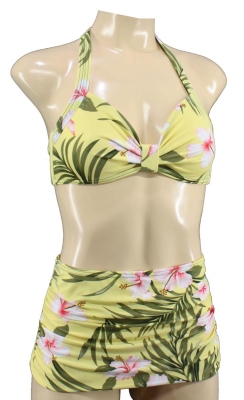 retro Bikini floral Flower hawaii patterm beach fashion