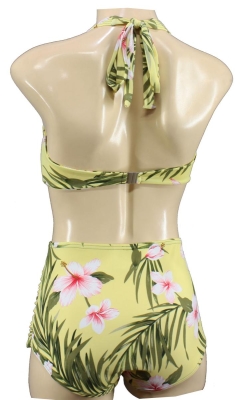 Two Piece Vintage Bikini geblümt floral Hawaiimuster tiki