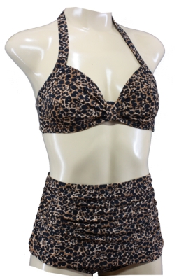 50er Bikini High Waist Leo Rockabilly