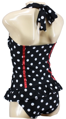 Vintage Badeanzug mit Polka Dots im Monroe Look