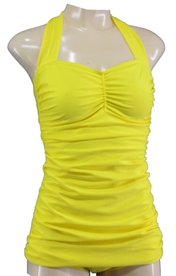 Fifties Vintage Swimsuit in Yellow